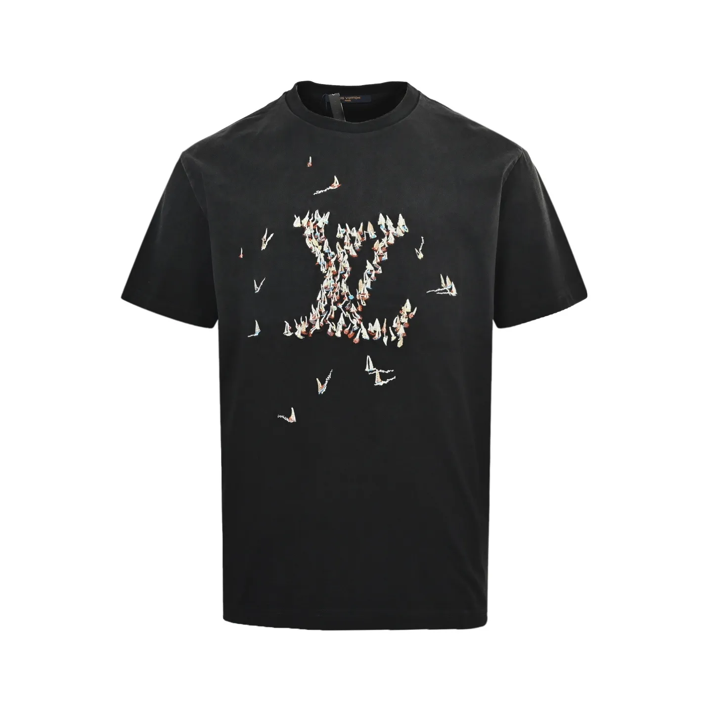 Louis Vuitton/Louis Vuitton Paper Crane Sailing Embroidered Short Sleeve